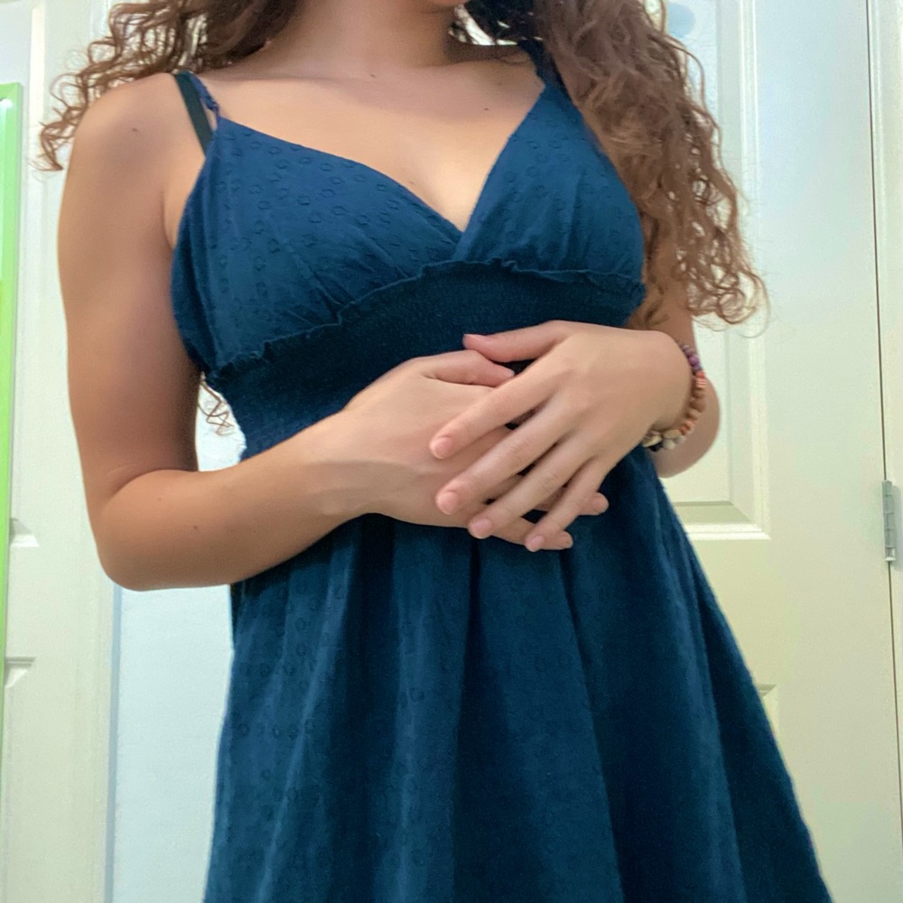 Navy BLUE 💙 Eyelit Dress!
